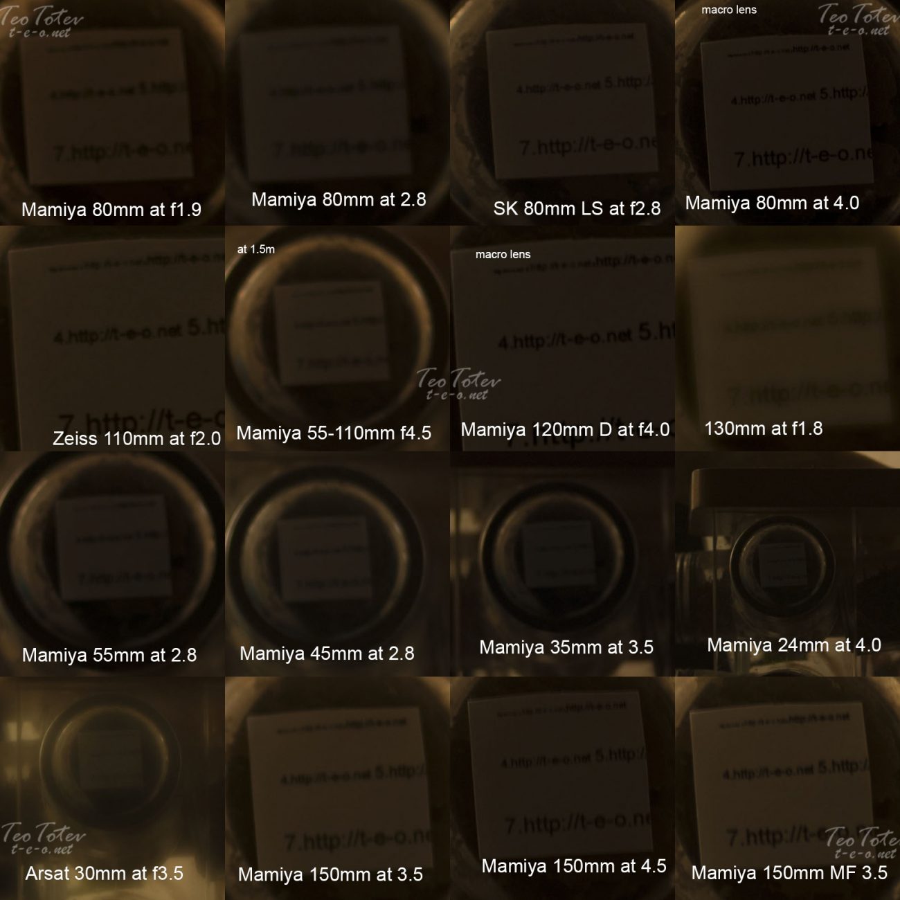 Lens Test Phase One and Mamiya