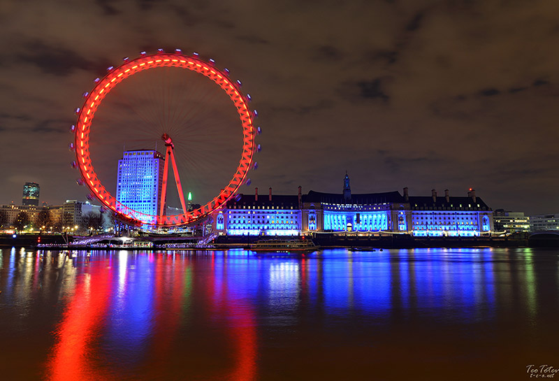 London eye by night