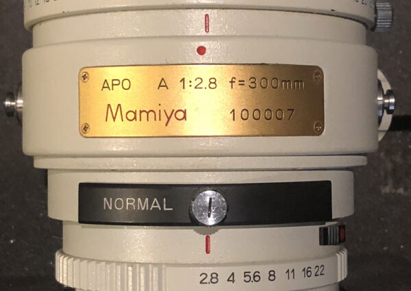 Mamiya 300mm f2.8 APO Low Serial Number Lens