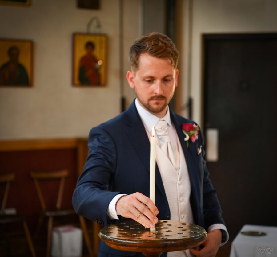 Groom in Church