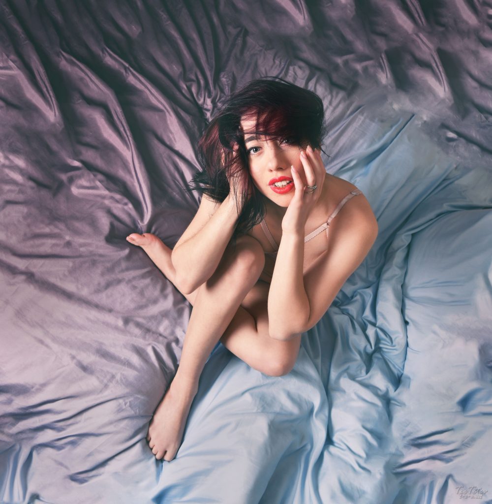 Sensible boudoir portrait