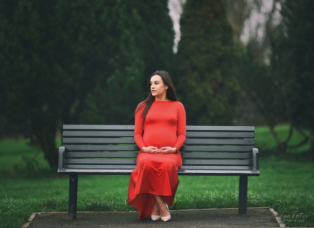 Young pregnant women