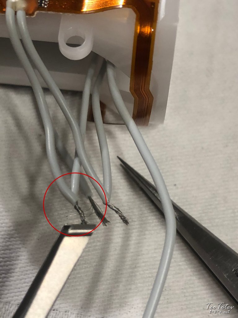 Cable Twisting with tweezers