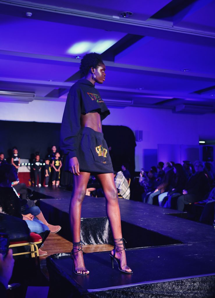 Skinny black model