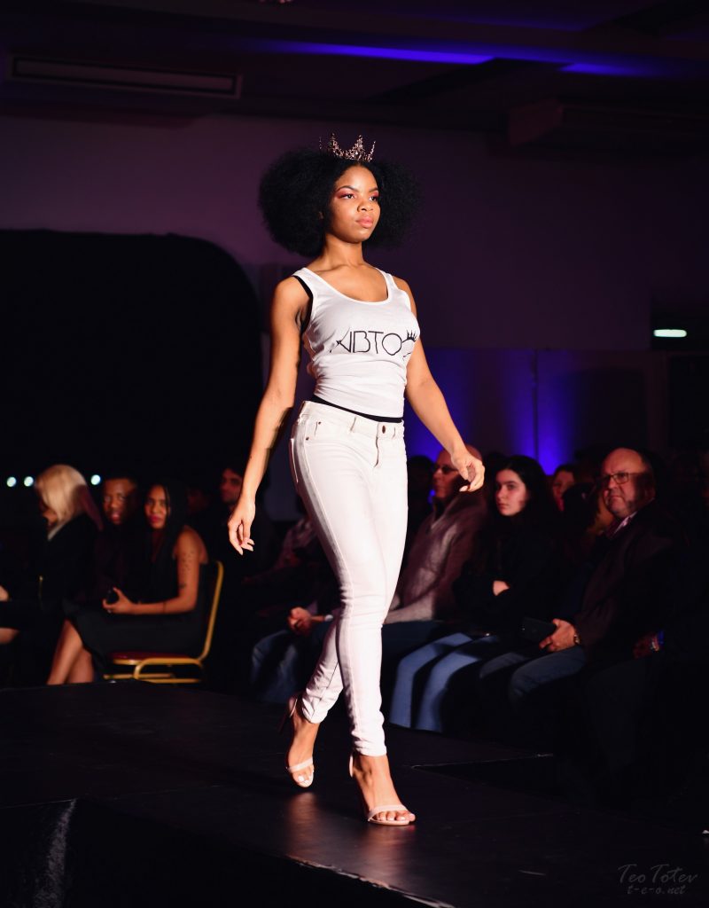 fashion model with crown