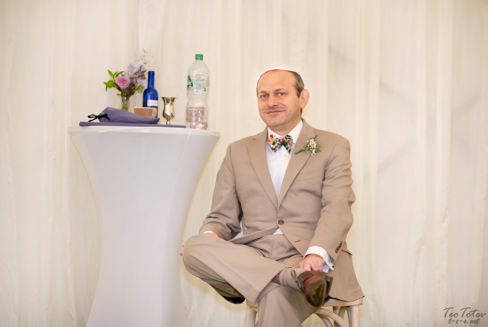 Groom Sitting on chair