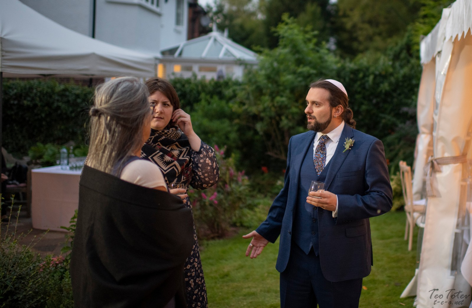 Guests preparing to leave