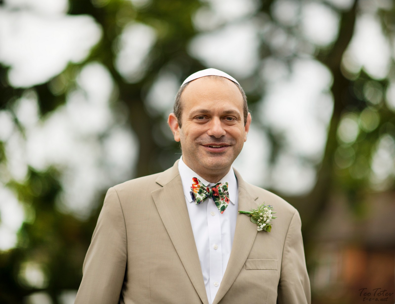 Happy groom