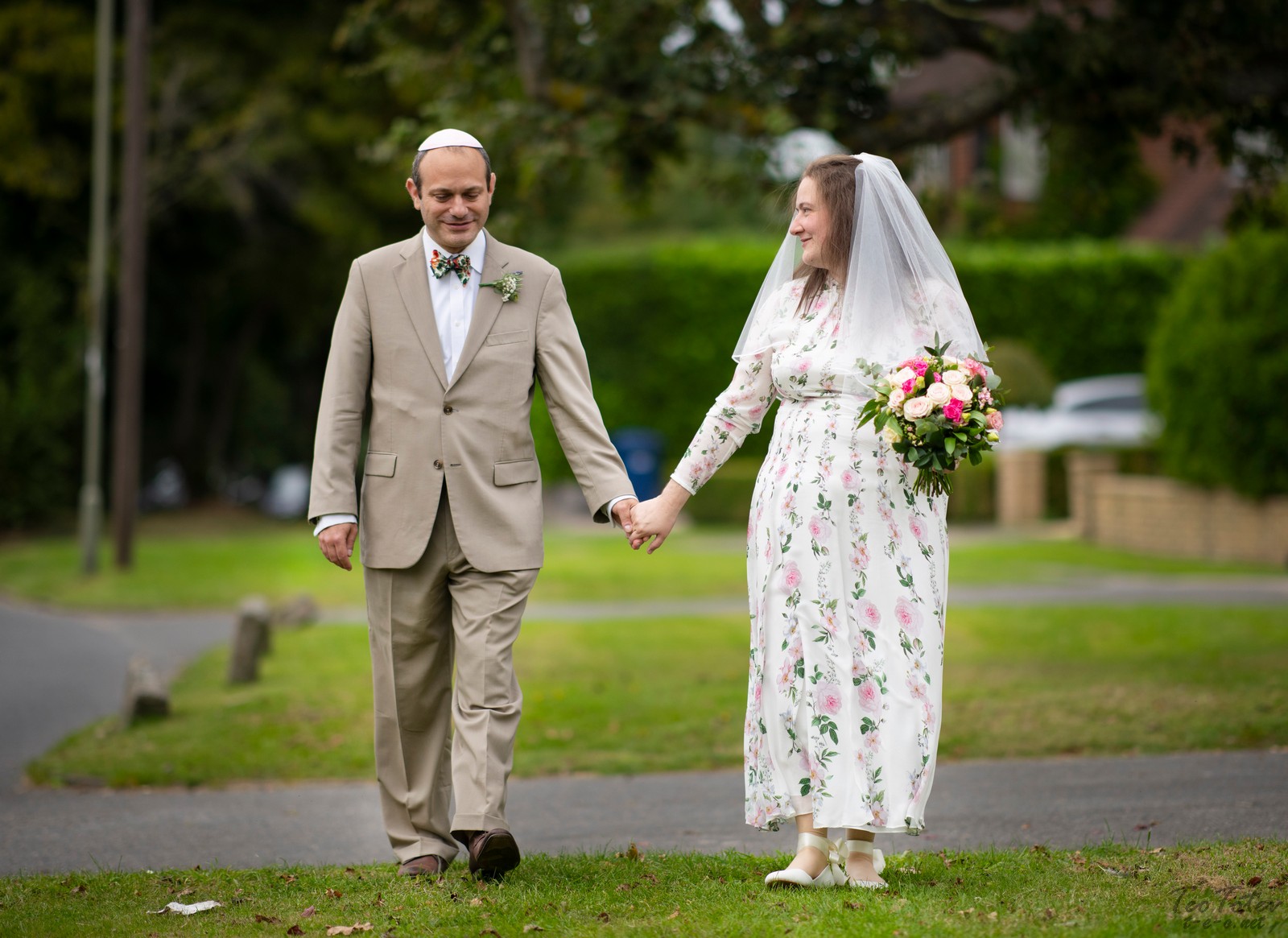 Jewish Wedding Walk Together