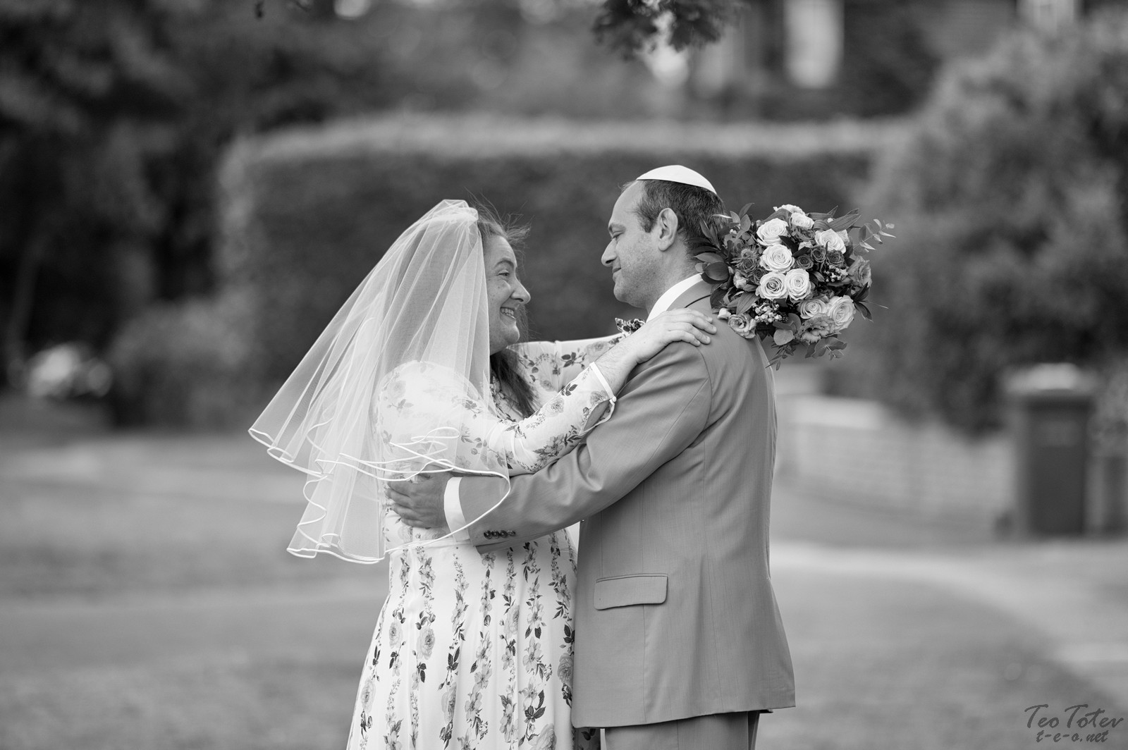 Jewish Wedding in Black and White