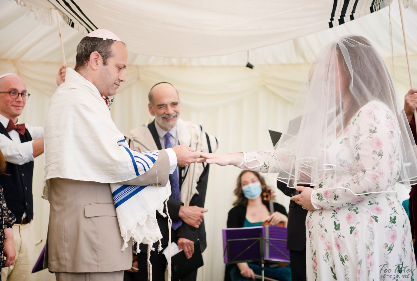 Putting ring at jewish wedding