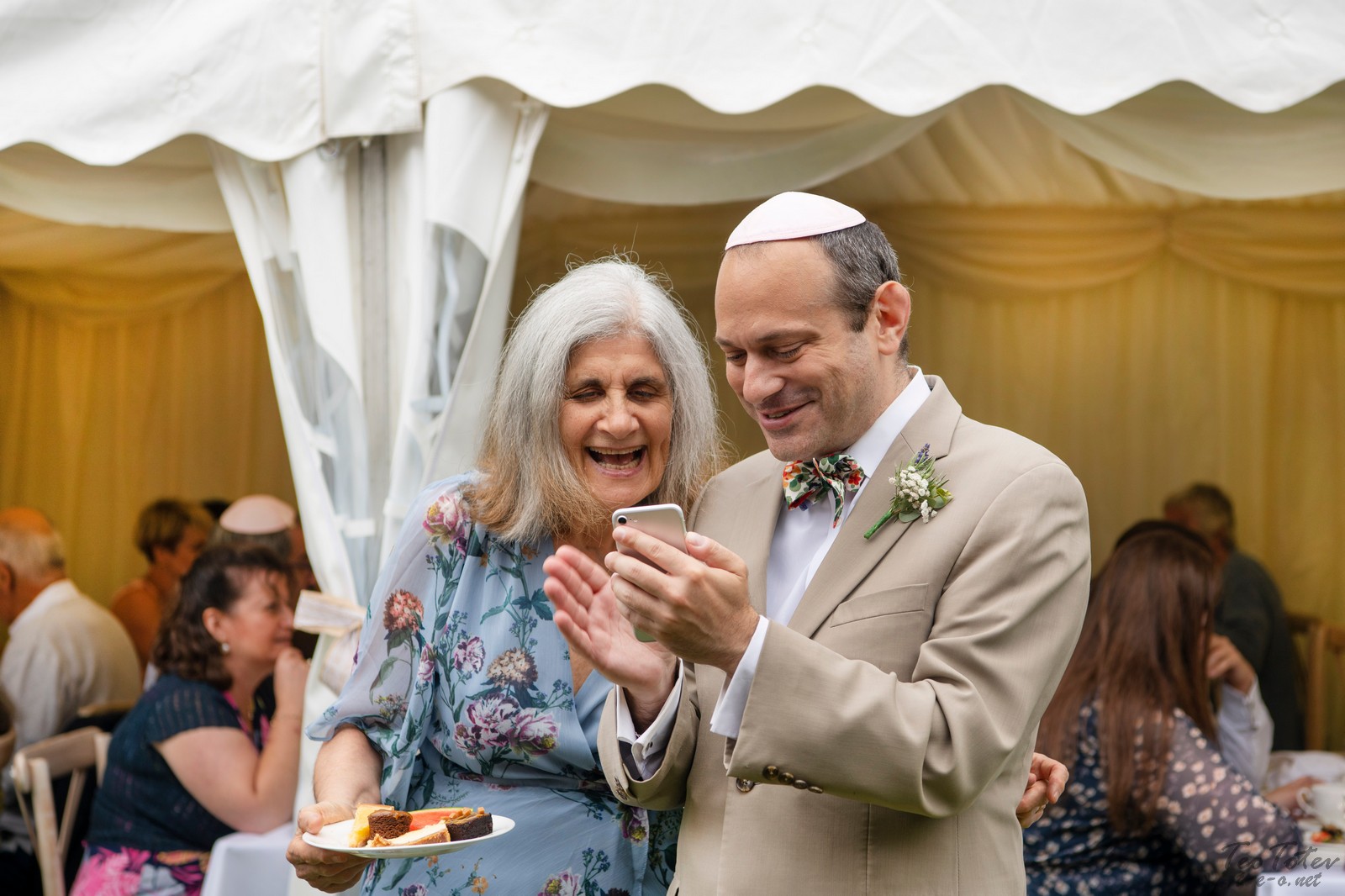 Receive congratulations over phone